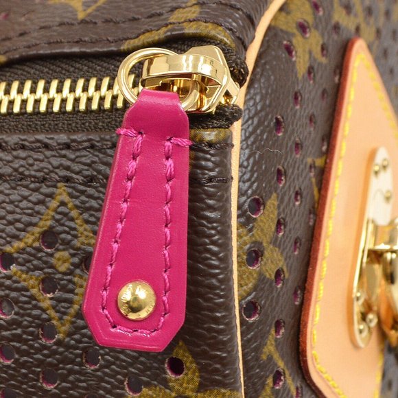 Auth LOUIS VUITTON SPEEDY 30 HAND BAG FUCHSIA MONOGRAM PERFO CANVAS - Picture 8 of 16